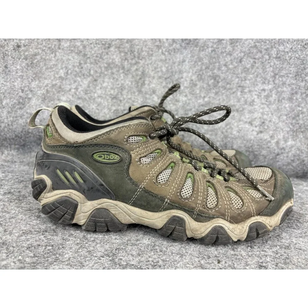Oboz Sawtooth Low‎ Hiking Shoes Womens 10.5 Mesh Suede Trail Outdoor Lace Up